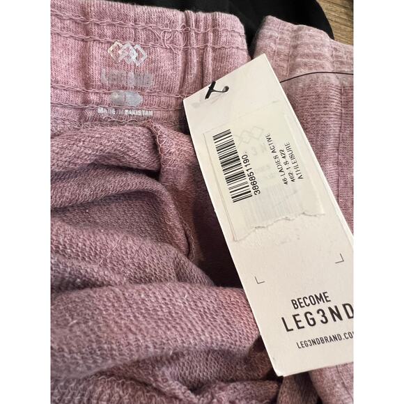 Leg3nd Athleisure Sweat Shorts in Heathered Lavender L - Picture 4 of 5